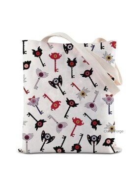 Anime Cartoon Tote Bag - Polyester Waterproof Shoulder Bag for Shopping